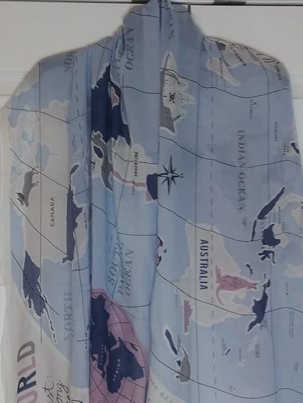 Kate Spade World Map Scarf